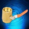 1-Pc. DN32 1 1/4 BSP Brass Ball Valve, 1.6 MPa High Pressure view 2