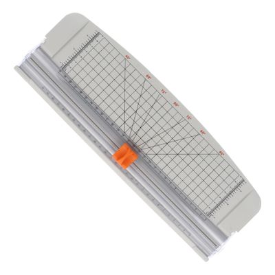 SECFOU Manual Lightweight Portable Plastic Ruler with Precise Craft Paper Cutter, A4