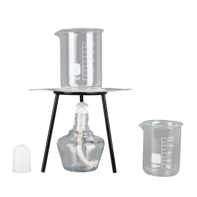 Laboratory Experiment Burner Set with Thickened, Non-Slip Burner Bottles and Metal Stand