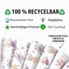 Mouse Gift Wrapping Paper, 6 Sheets for Her, Ballerina Mouse, Rainbow, Heart, White, with Stickers, Recyclable, by Central 23 view 3