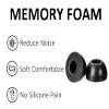 A-Focus Replacement Ear Tips for Pixel Buds Pro 2, Memory Foam, Black, M, 3 Pairs view 4
