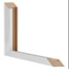 yd. Picture Frame 36 x 48 cm, Silver Gloss – MDF Frame Catania view 4