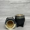 LATAM CONCEPT Black Yerba Mate Tea Cup with Leather and Pampa Design view 2
