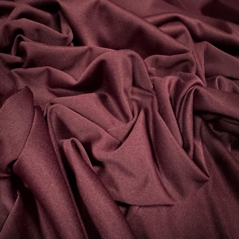 Single Jersey Fashion Fabric, Sold by the Meter, Solid Burgundy Red