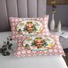 Loussiesd Christmas Nutcracker Quilt, 240 x 260 cm, Pink Plaid view 3