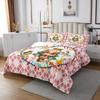 Loussiesd Christmas Nutcracker Quilt, 240 x 260 cm, Pink Plaid view 4