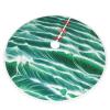 Ocean Green Wave Surf 01 Christmas Tree Skirt with Thick Pom-Pom Trim view 3