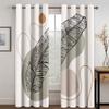 BSYYZQC Feather Blackout Curtains, Abstract Noise-Reducing Polyester Curtains, 2-Piece Set, 260 x 140 cm (H x W) view 1