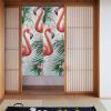 LRHCNZDCP Flamingo Floral Blackout Curtain, 2 Panels, for Doors and Windows view 2
