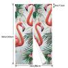 LRHCNZDCP Flamingo Floral Blackout Curtain, 2 Panels, for Doors and Windows view 3