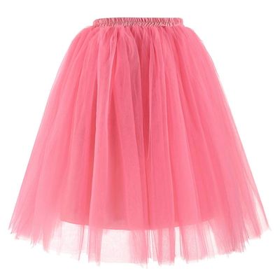 Women's High-Waisted Layered Tulle Tutu Skirt