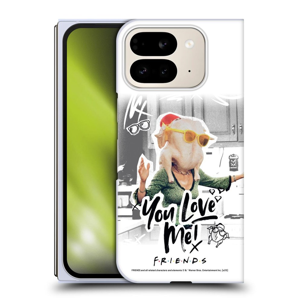 Head Case Designs Official Friends TV Show "You Love Me" Doodle Art Hard Case Compatible with Google Pixel 9 Pro Fold