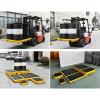 Generic Spill-Containment Platform for 1/2 Barrels, Modular Industrial Spill Pallet with Drain, Stackable Safety Tray, Removable Grate, Yellow, 2-Pack, 61 x 61 cm view 3