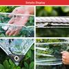 tow000ack Clear PVC Waterproof Tarp with Grommets, 0.35 mm, 1.9 x 3.8 m view 4