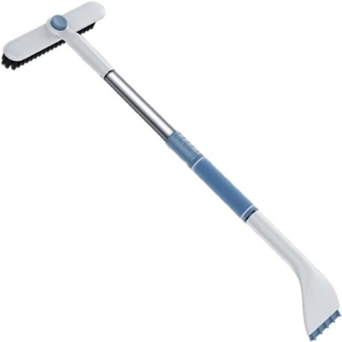 2-in-1 Ice Scraper and Snow Brush, White
