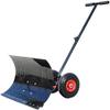 Efficient Adjustable Snow Pusher with Wheels and Multiple Angles view 1