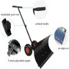 Efficient Adjustable Snow Pusher with Wheels and Multiple Angles view 2