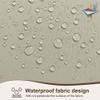 HolidayIdeas Waterproof Patio Curtains with Rod Pocket, 4 Panels, UV Blocking and Privacy, Weather-Resistant, for Gazebos, Porches, Balconies, Apartments and Sliding Glass Doors, Taupe, 137 x 244 cm view 4