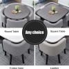 Round Dining Table Set with 4 Chairs, Wood Kitchen Table Set for 4 view 2