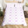 Homewish Bowknot Duvet Cover Set, Purple, 220 x 240 cm view 1