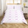 Homewish Bowknot Duvet Cover Set, Purple, 220 x 240 cm view 3