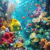 5D DIY Diamond Painting Kit for Adults and Children, Sea Animals, 80 x 120 cm view 1