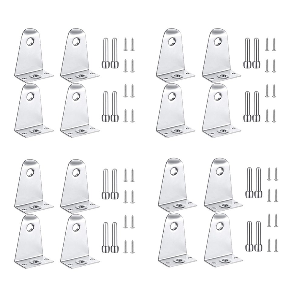 MRNHA 16 Metal Hold-Down Brackets and Pins for Horizontal Blinds