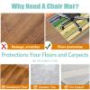 Chair Mat for Office & Gaming Chairs, Carpet & Hard Floors, 70 x 100 cm view 4