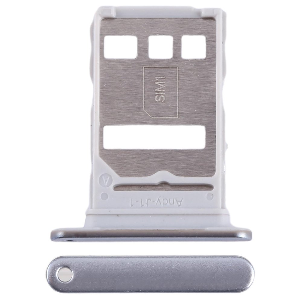 Replacement SIM Card Tray Slot for Huawei Honor X9 ANY-NX1, Black (Silver)