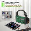 20,000 mAh Emergency Radio with Solar Hand Crank, AM/FM and Weather Radio, Phone Charger view 2