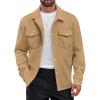 Foweknow Men's Solid Slim-Fit Cardigan Jacket, Long-Sleeve Notched-Collar Coat view 1