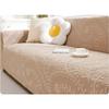 ZYHBBGXFC-XM Sofa Cover for 1-, 2-, 3-, 4-, and 5-Seater Sofas, Thick Velvet Furniture Protector, Solid Brown, 5-Seater 120–142 in view 1
