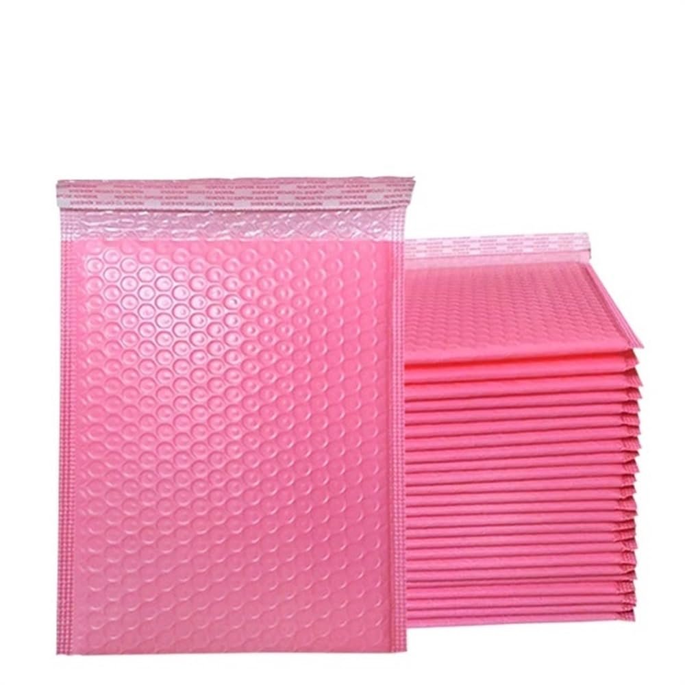 Self-Sealing Bubble Mailers, 100 Pack, 13 x 18 cm, Pink