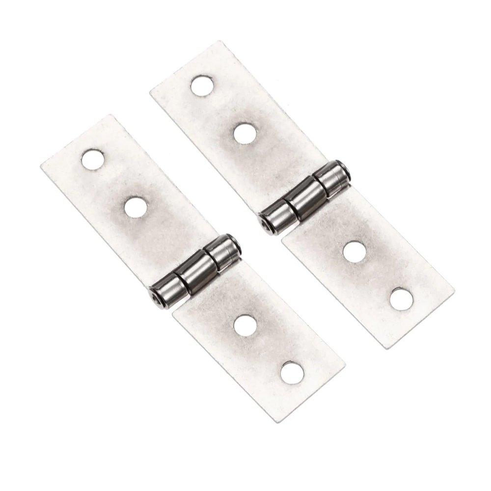 Reinforced Square Door Hinges with Stainless Steel Ball Bearings, 2-Pack