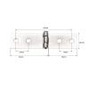 Reinforced Square Door Hinges with Stainless Steel Ball Bearings, 2-Pack view 2