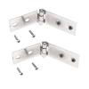 Reinforced Square Door Hinges with Stainless Steel Ball Bearings, 2-Pack view 3