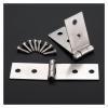 Reinforced Square Door Hinges with Stainless Steel Ball Bearings, 2-Pack view 4