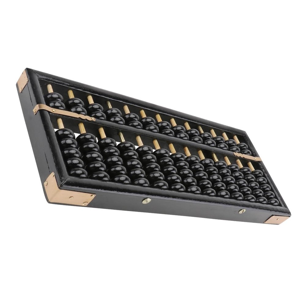tianwandong Abacus, Chinese Arithmetic Tool, Solid Wood, Black