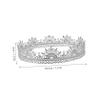 King's Crown Party Crown, Silver Metal, Vintage Chic for Halloween Theme Parties view 2