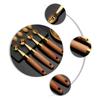 OFFSCH 2-Piece Melon Baller Set, Stainless Steel Fruit Spoons with Wooden Handles view 2