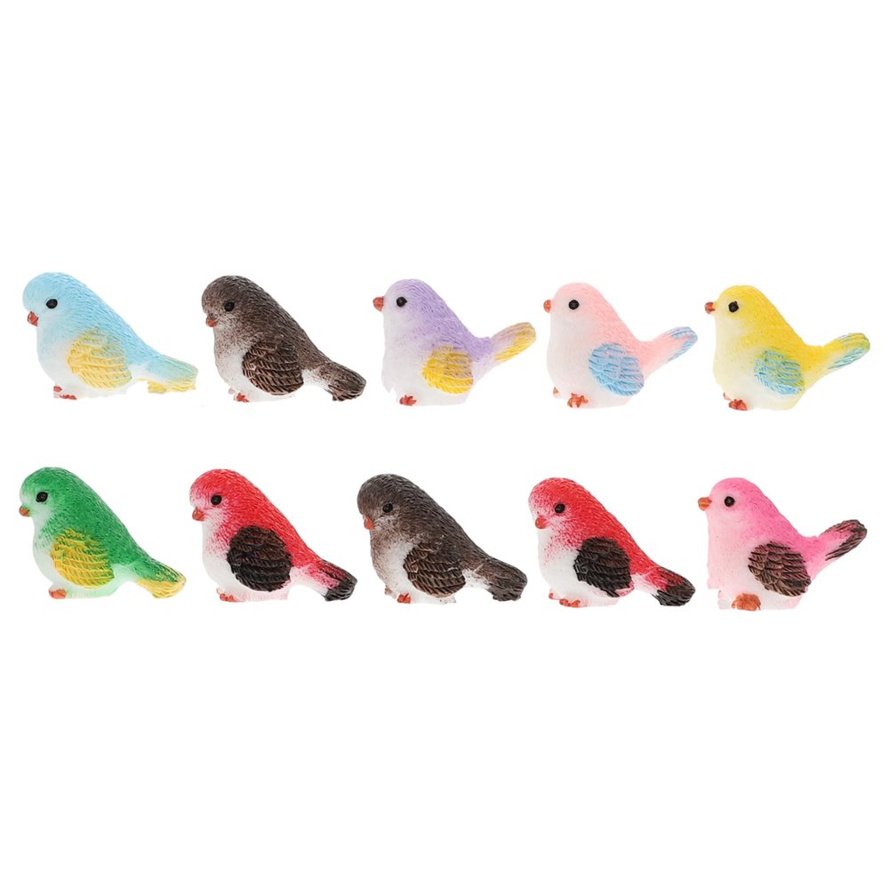 Cabilock Small Resin Bird Figurine for Table Decoration