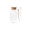 OFFSCH White Powder Storage Bottles, 2-Pack, PP and Wood, Sealed, Portable view 2