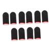 jojofuny 5 Pairs Breathable Silver Fiber Finger Sleeves for Mobile Gaming view 1