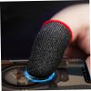 jojofuny 5 Pairs Breathable Silver Fiber Finger Sleeves for Mobile Gaming view 4