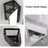 Modern Corner Bathroom Vanity with Sink, Wall-Mounted Hot/Cold Faucet, and Ample Storage view 4