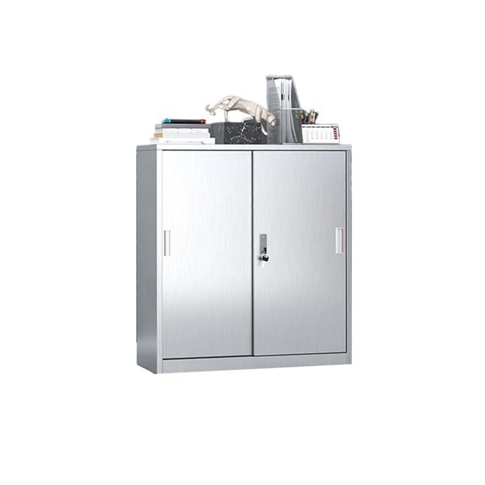 ZKALQECNF Large-Capacity 304 Stainless Steel Filing Cabinet with Lock