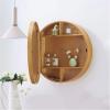 WLCNYL Round Bathroom Mirrored Cabinet view 2