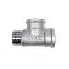 1-Pc Male/Female/Female Threaded 3-Way Tee Pipe Fitting, SS304 Stainless Steel, 1/2" 3/4" 1" view 1