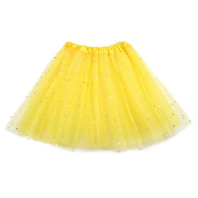 Women's Carnival Sequin Tulle Skirt, 1950s Tutu Petticoat Party Mini Skirt