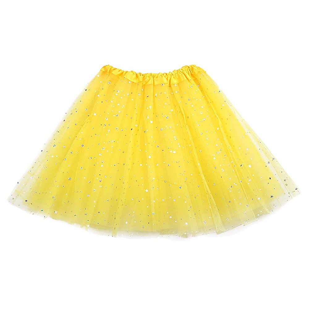 Women's Carnival Sequin Tulle Skirt, 1950s Tutu Petticoat Party Mini Skirt